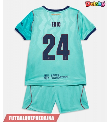 Lacne Dětský Futbalové dres Barcelona Eric Garcia #24 2026-27 Krátky Rukáv - Tretina (+ trenírky)